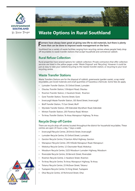 Waste Options in Rural Southland