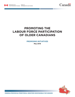 Promoting the Labour Force Participation of Older Canadians