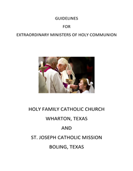 Holy Family Catholic Church Wharton, Texas and St