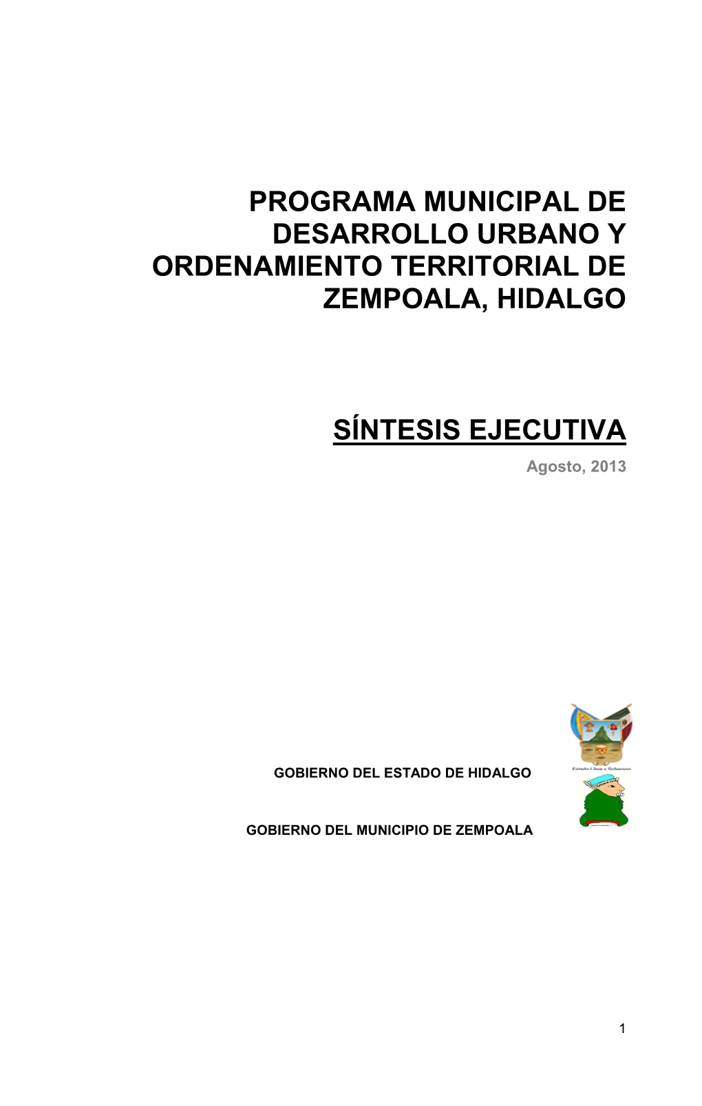 Programa Municipal De Desarrollo Urbano Y Ordenamiento Territorial De Zempoala, Hidalgo