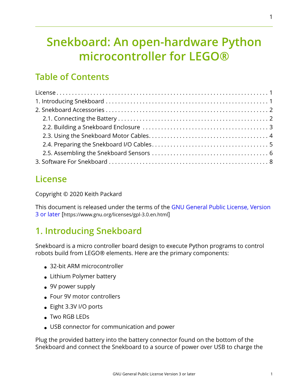 Snekboard: an Open-Hardware Python Microcontroller for LEGO®