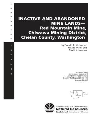 OFR 2003-19, Inactive and Abandoned Mine Lands—Red