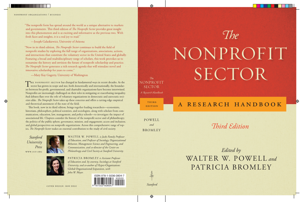 Economic Theories of the Social Sector: from Nonprofits to Social Enterprise