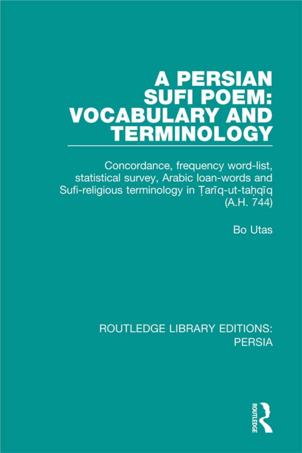 A Persian Sufi Poem: Vocabulary and Terminology