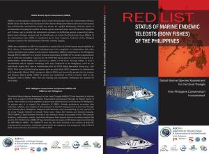 Red List Status of Marine Endemic Teleosts (Bony Fishes) of the Philippines