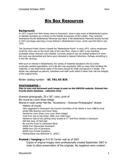 Bix Box Resources