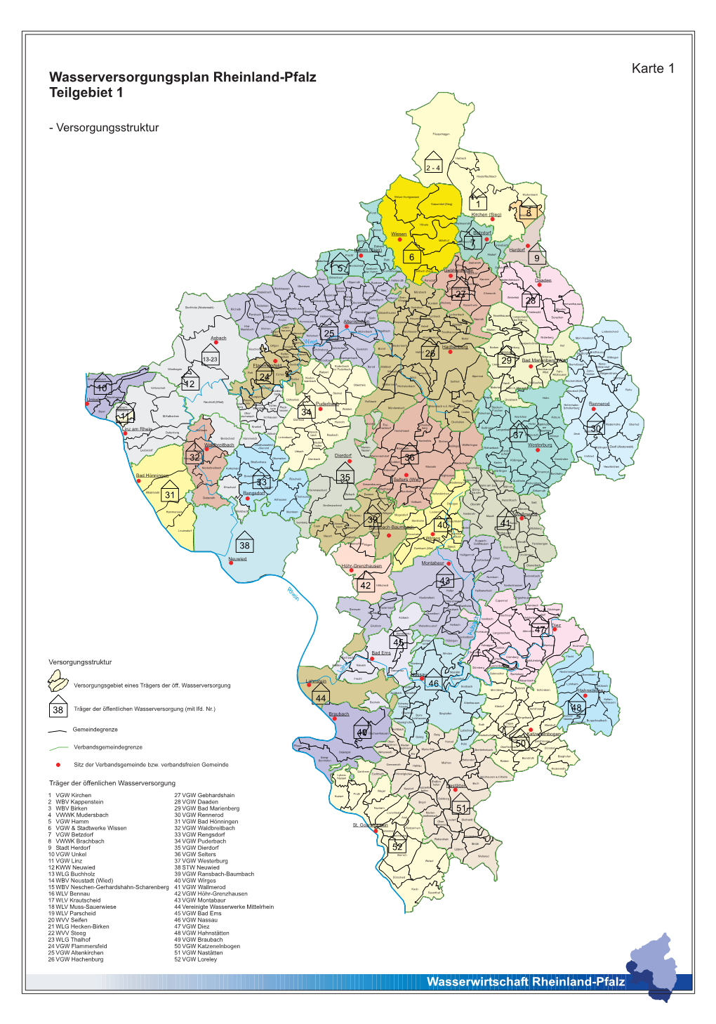 Wasserversorgungsplan Rheinland-Pfalz Teilgebiet 1