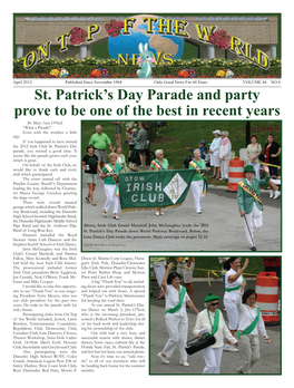 St. Patrick's Day Parade and Party Prove to Be One of the Best in Recent
