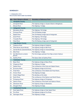 Nova Scotia Inland Water Boundaries Item River, Stream Or Brook