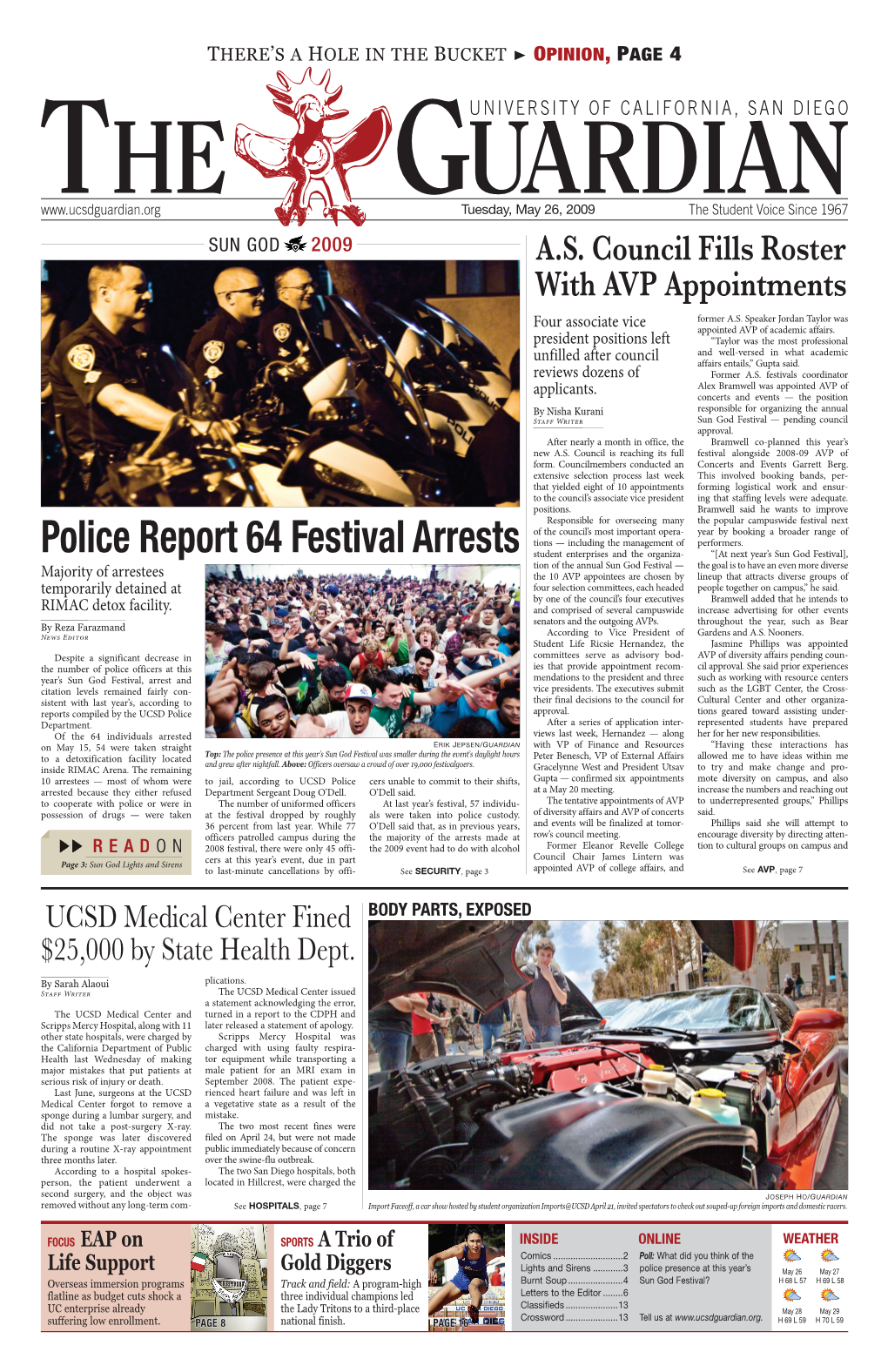 Police Report 64 Festival Arrests