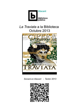 La Traviata a La Biblioteca Octubre 2013
