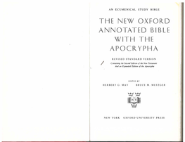 PDF of the Book of Amos from “The New Oxford Annotated Bible With