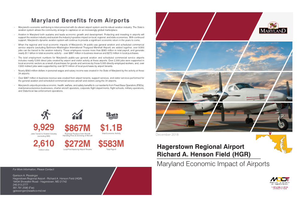 Hagerstown Regional Airport Field (HGR)