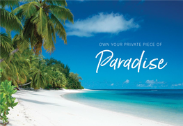 OWN YOUR PRIVATE PIECE of Paradise Seychelles BEACH RESIDENCES