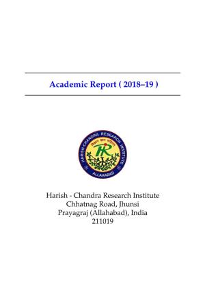 Academic Report ( 2018–19 )