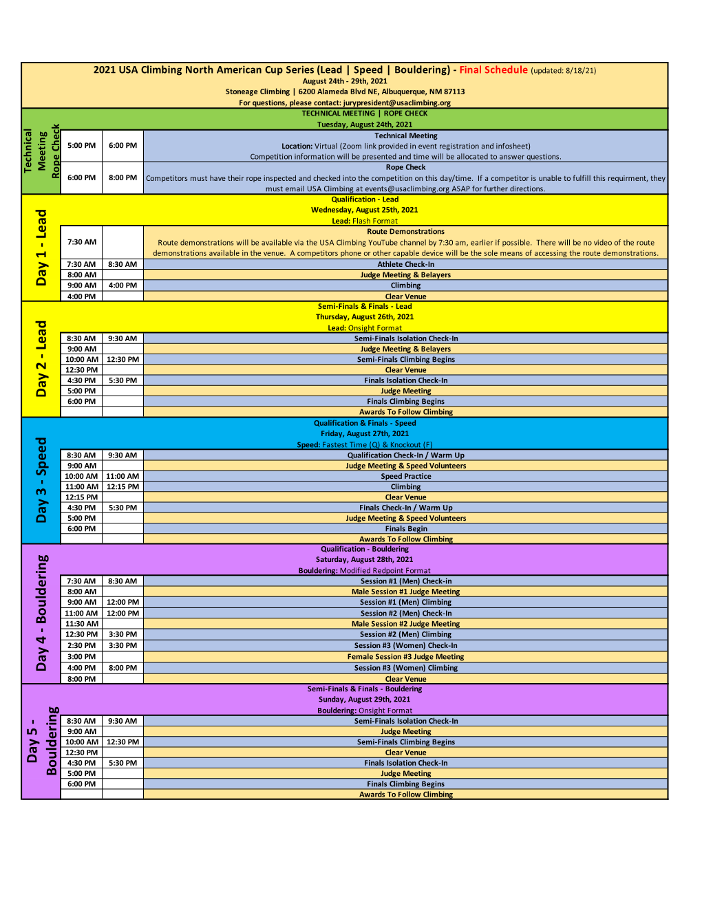 Final Schedule Timing Grid 20-21 NACS B S L