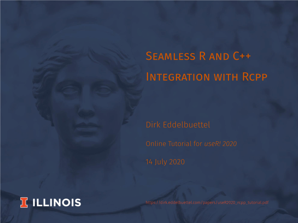 Seamless R and C++ Integration with Rcpp