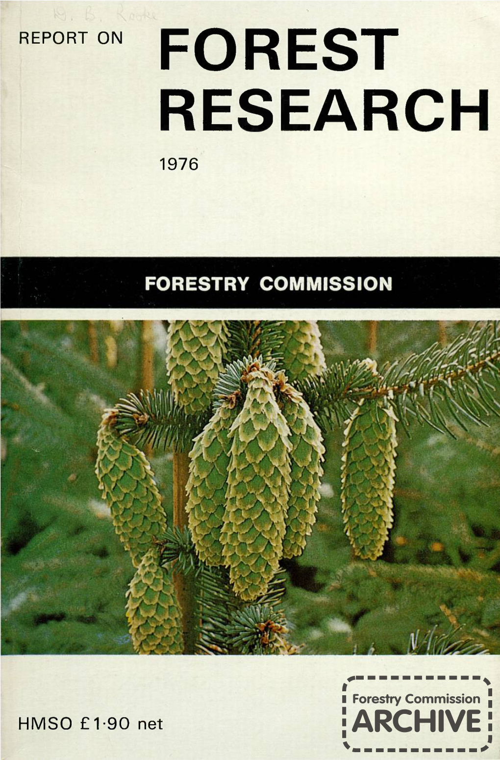 Report on Forest Research 1976