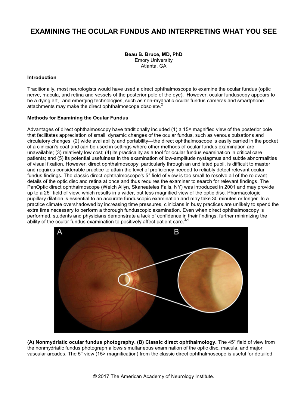 Examining the Ocular Fundus and Interpreting What You See