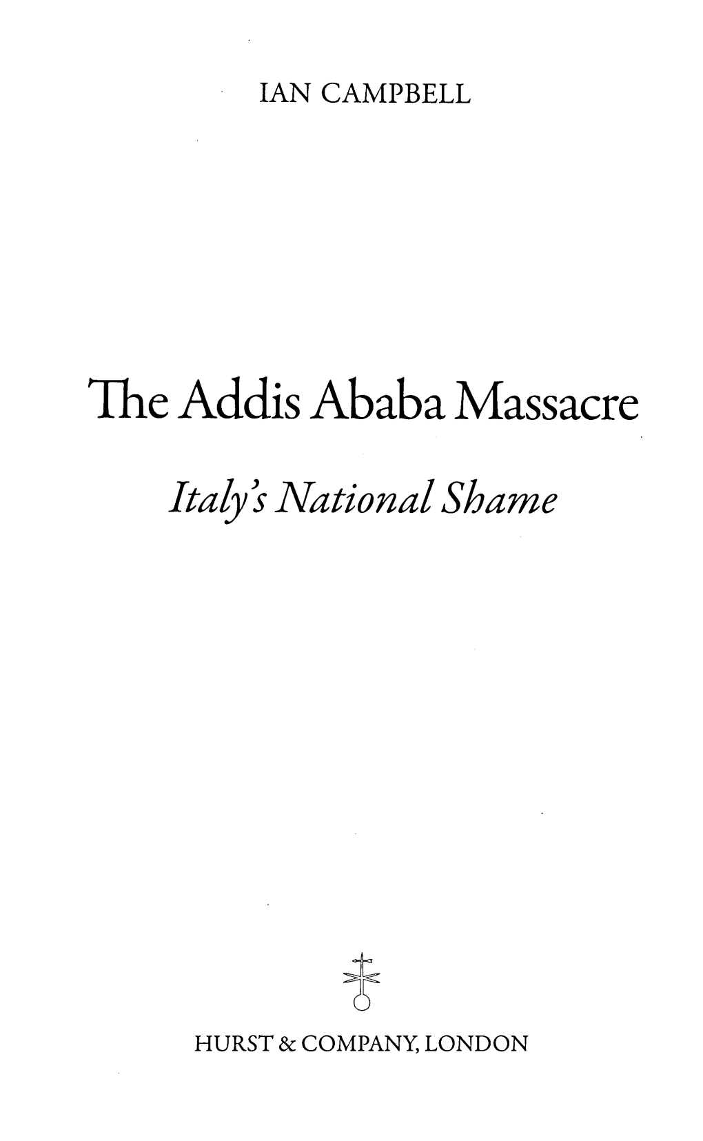 The Addis Ababa Massacre