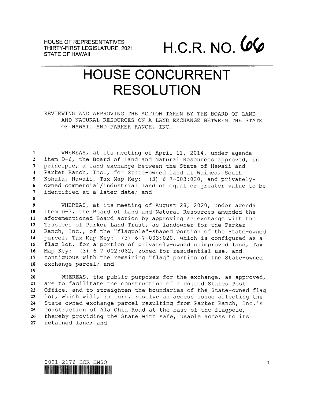 House Concurrent Resolution