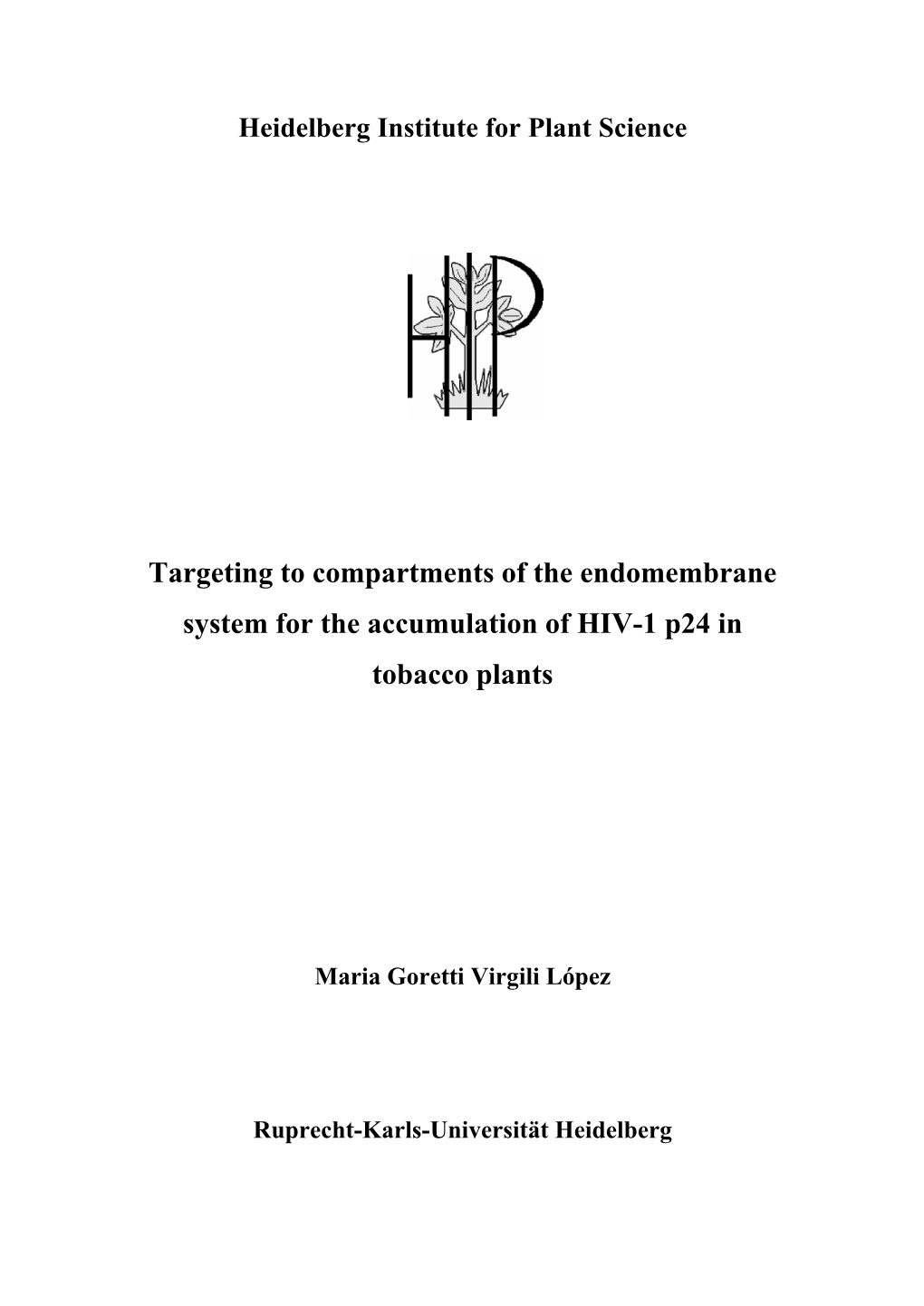 Expression and Characterisation of Hiv-1