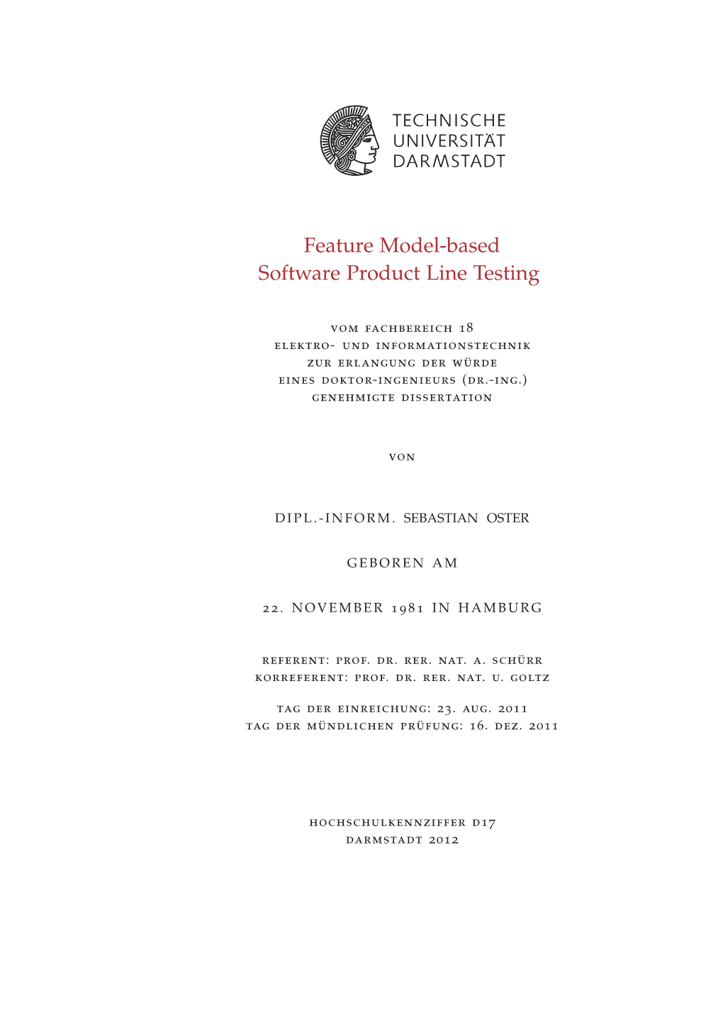 Feature Model-Based Software Product Line Testing