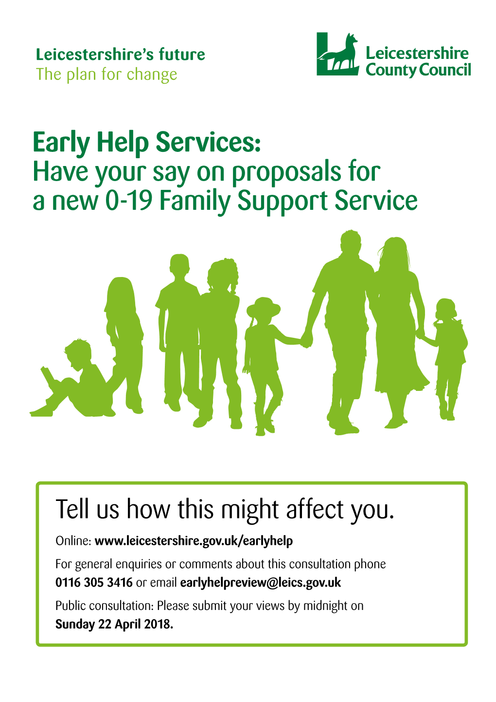 Early Help Services: Have Your Say on Proposals for a New 0-19 Family Support Service