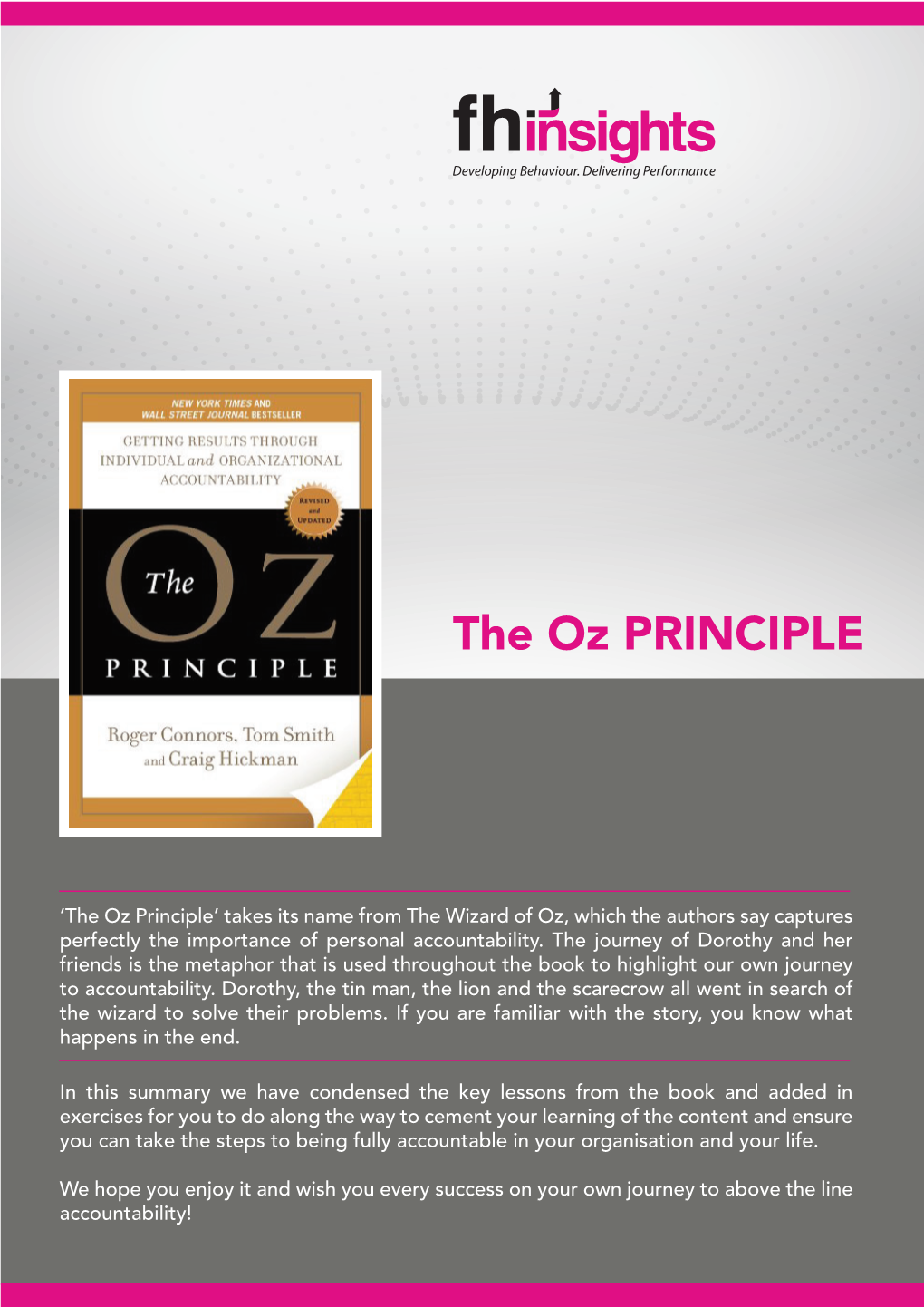 The Oz PRINCIPLE