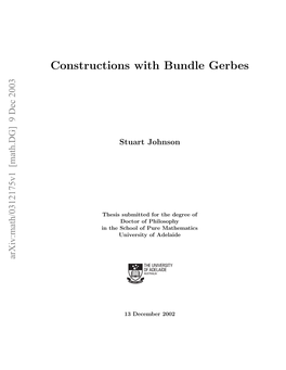 Constructions with Bundle Gerbes