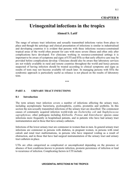 Urinogenital Infections in the Tropics