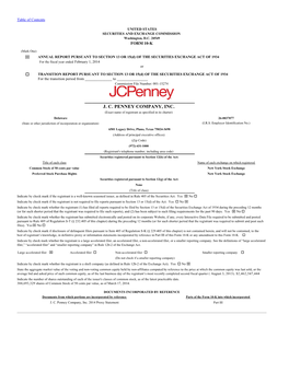 J. C. Penney Company, Inc