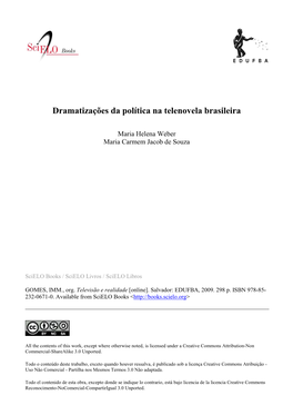 Dramatizações Da Política Na Telenovela Brasileira