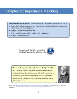 Chapter 25: Impedance Matching