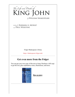 King John Take Place in the Thirteenth Century, Well Before Shakespeare’S Other English History Plays