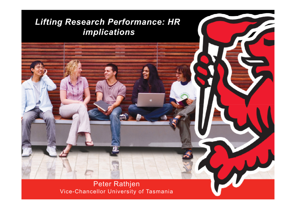 Lifting Research Performance: HR Implications