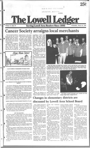 25C Cancer Society Arraigns Local Merchants