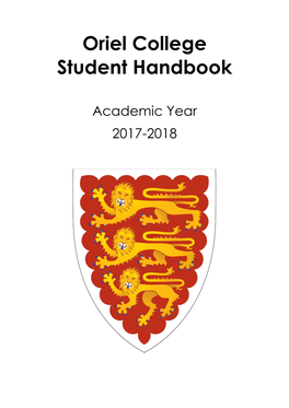Oriel College Student Handbook