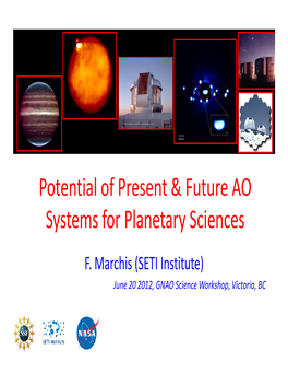 Potential of Present & Future AO Systems for Planetary Sciences