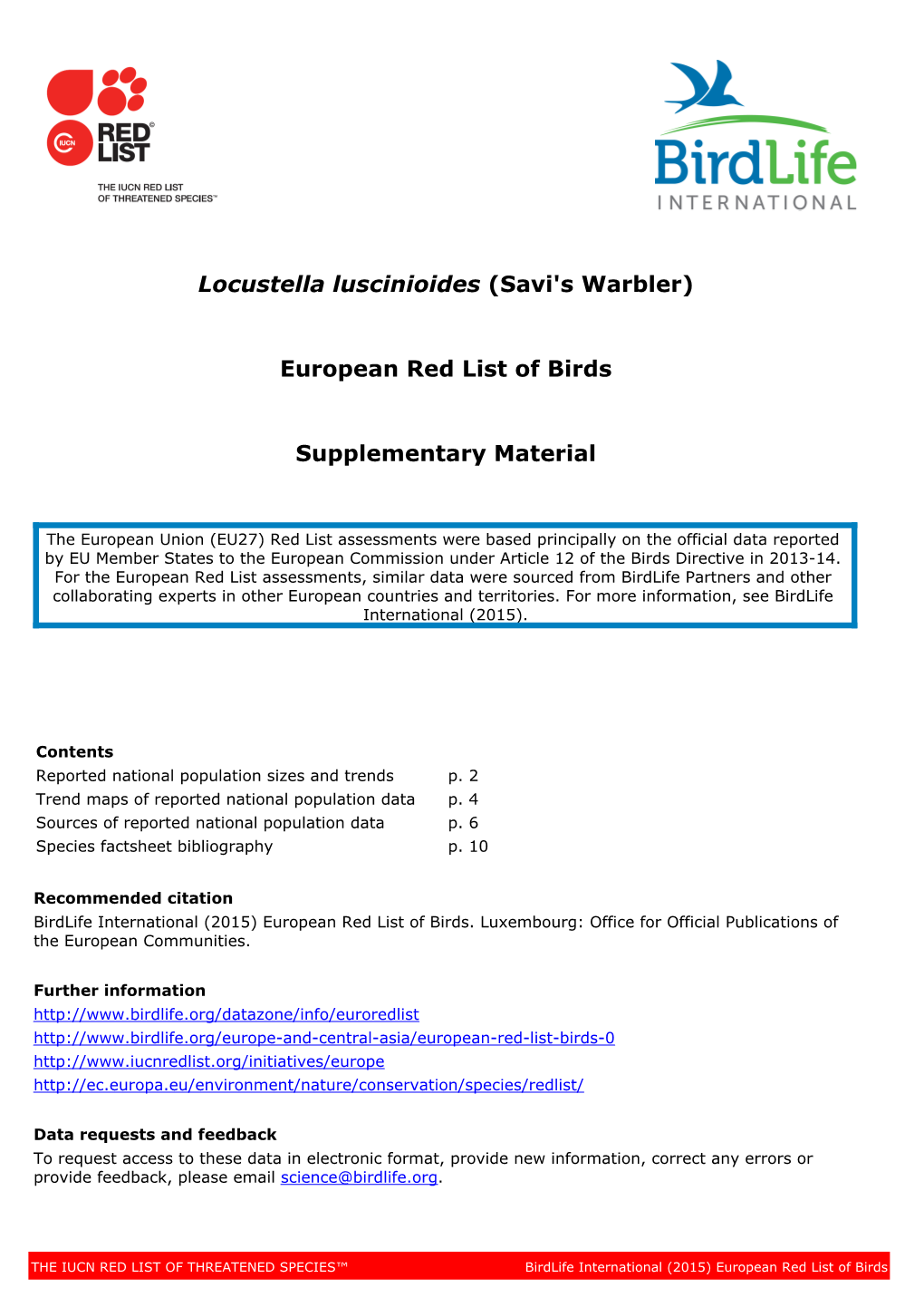 Locustella Luscinioides (Savi's Warbler)