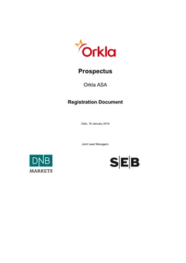 Prospectus Registration Document 16012014