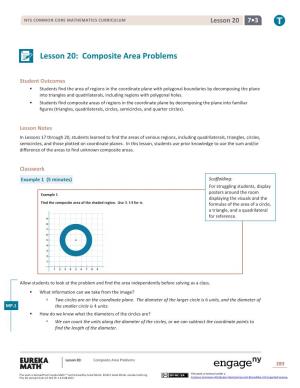 Lesson 20: Composite Area Problems