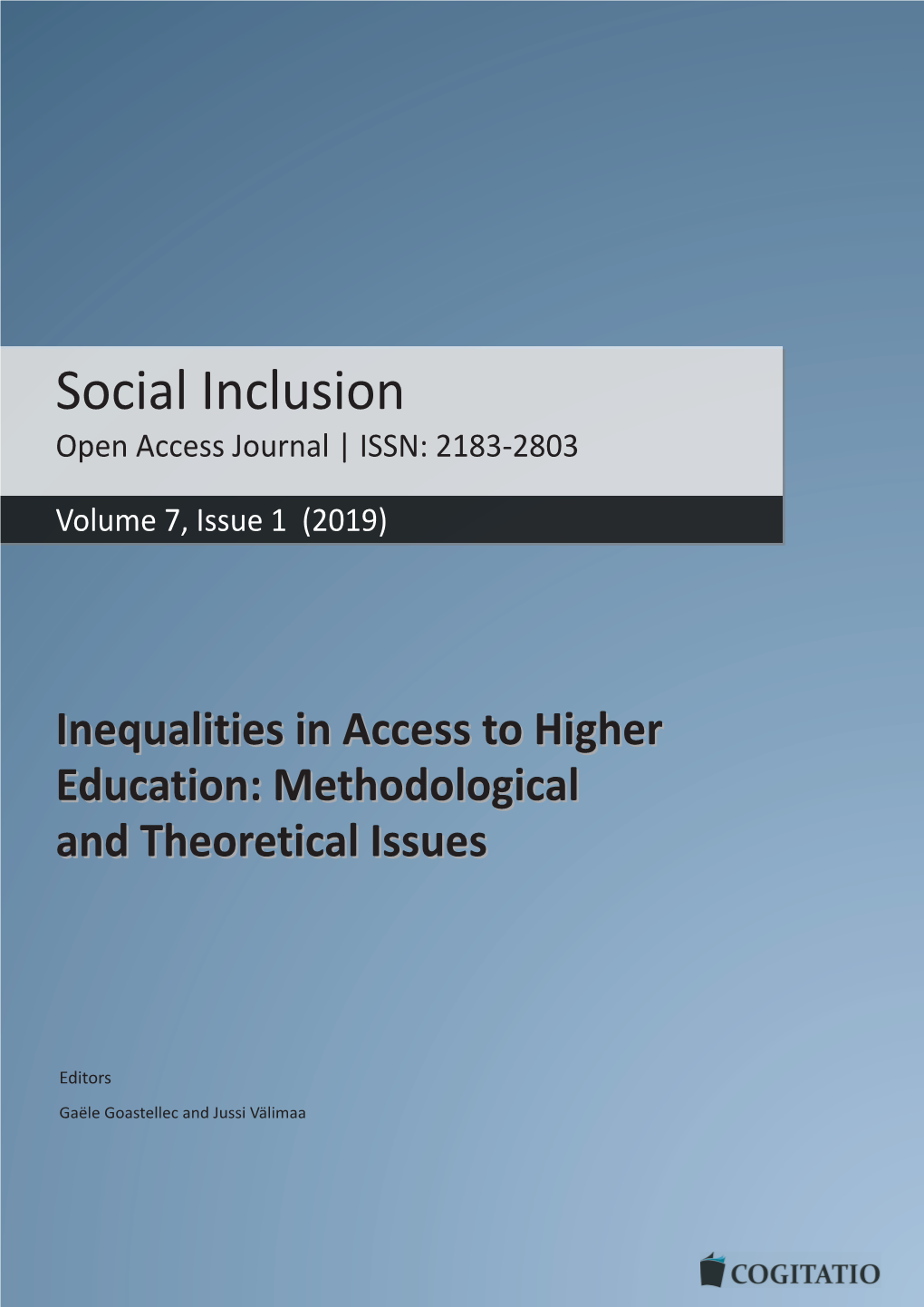 Social Inclusion Open Access Journal | ISSN: 2183-2803