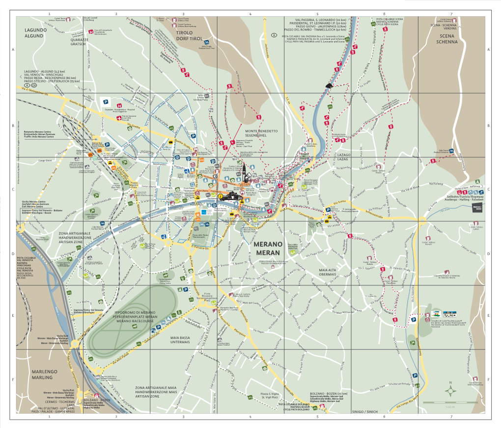 Stadtplan Meran 2019
