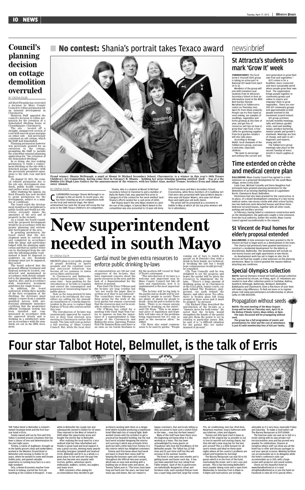 New Superintendent Needed in South Mayo