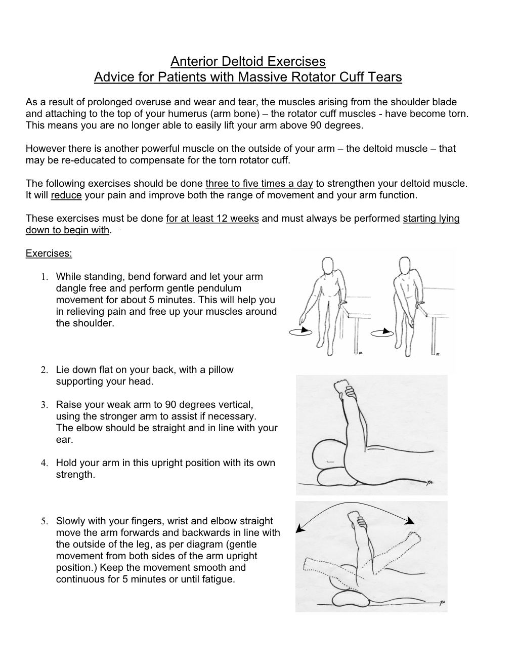 Anterior Deltoid Exercises Advice for Patients with Massive Rotator ...