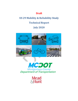 Draft US 29 Mobility & Reliability Study Technical Report July 2020
