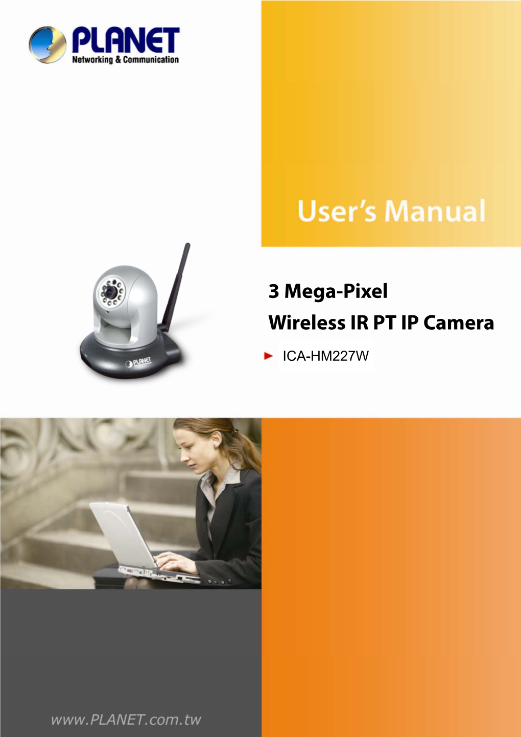 3 Mega-Pixel Wireless IR PT IP Camera