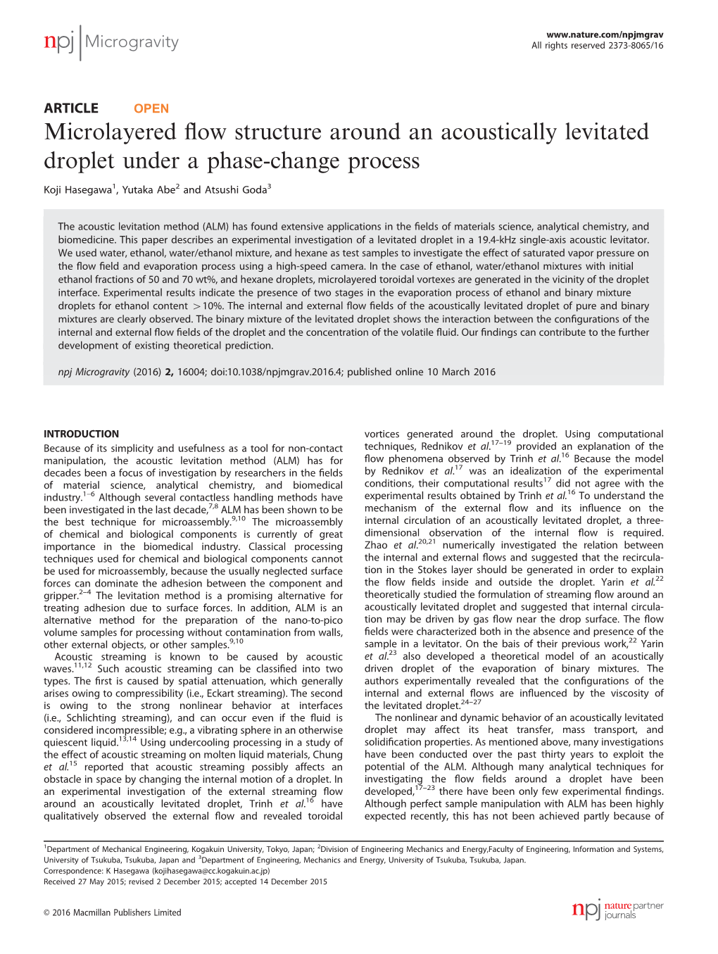 Microlayered Flow Structure Around an Acoustically Levitated Droplet Under