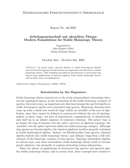 Modern Foundations for Stable Homotopy Theory